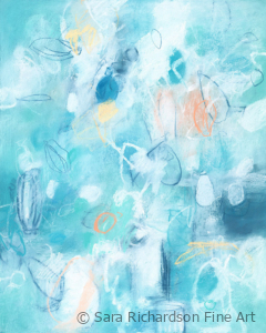 Contemporary abstract nature inspired artwork by fine artist Sara Richardson